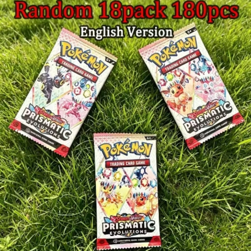 360 cartes Pokémon MEGA EVOLUTION Lucario Prismatic Evolutions, jeu de cartes de combat en anglais, booster, cartes à collectionner, cadeau