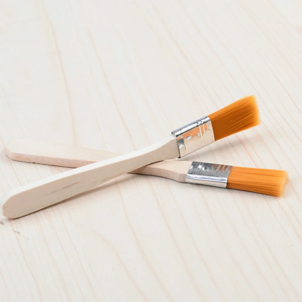 20Pcs Keyboard Repair Brush Durable Nylon Metal Wooden Handle Cleaning Paint Small Dedusting Home Store Paint Brush