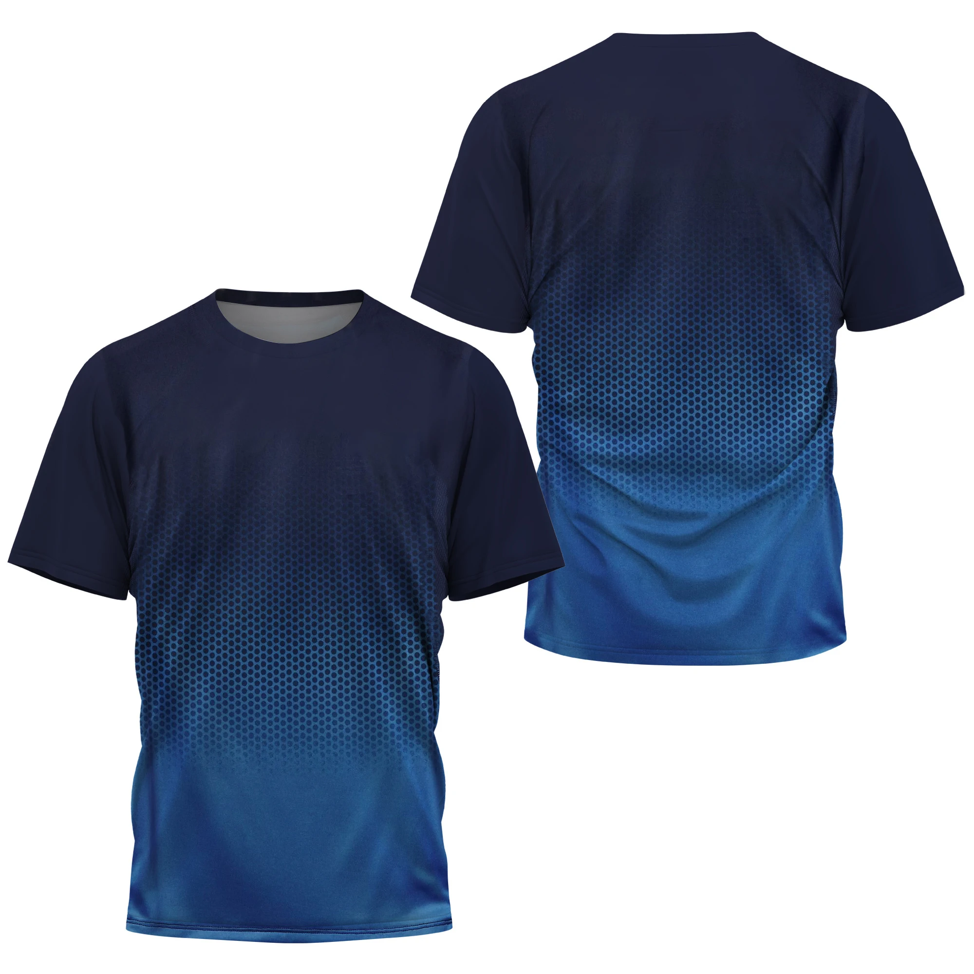 

Fashion Gradient Stripe Print Men's Sports Tee Badminton Table Tennis Training Summer Casual Quick Dry Short Sleeves Camiseta