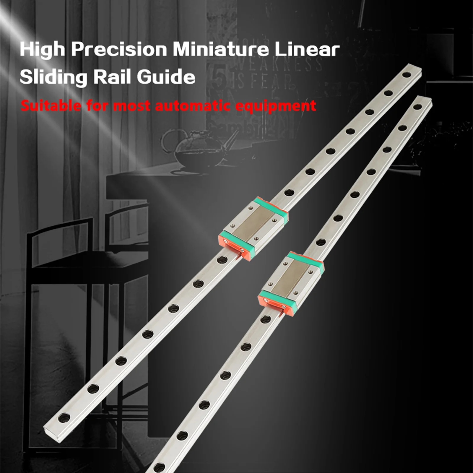 2pcs LML12H Linear Guide Rails 400mm Length with MGN12H Slide Blocks