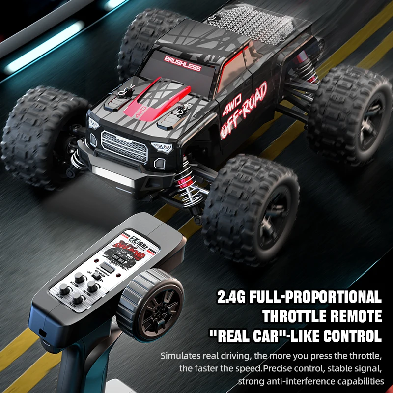 4WD Brushless Off-Road RC Car - 2.4G Wireless Control