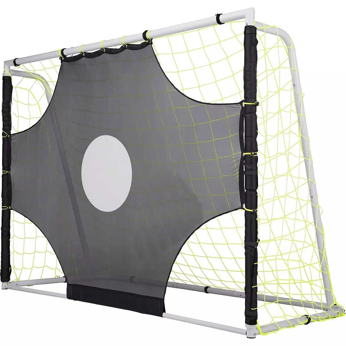 1 red de rebote de fútbol de tamaño completo, red de entrenamiento de portería de rebote, gancho de red de rebote de fútbol para entrenamiento de competición deportiva 2025