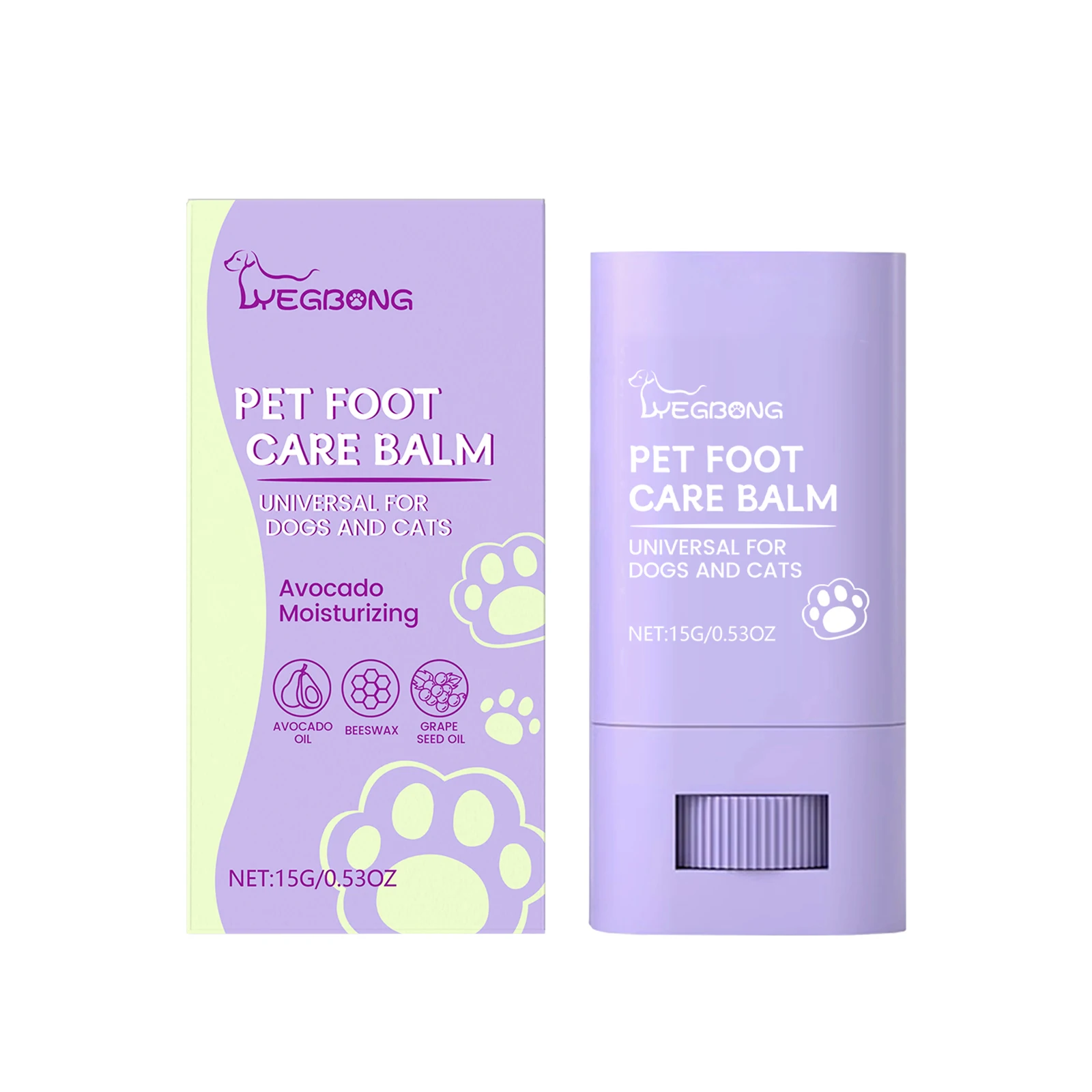 Pet Paw Care Balm, Moisturizing Hydrating Paw Protector for Dogs and Cats, Prevent Dry Cracked Pads