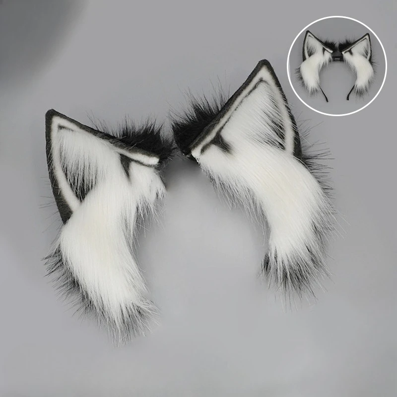 Wiederaufladbare Plüsch-Katzenohren Haaraccessoire Cosplay Ausstellung Bewegliche Realistische Fuchsohren Abnehmbares Elektrisches Stirnband Tierohren