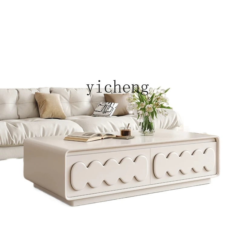 

XL French Coffee Table Living Room Home Affordable Luxury Fashion Modern Square Tea Table