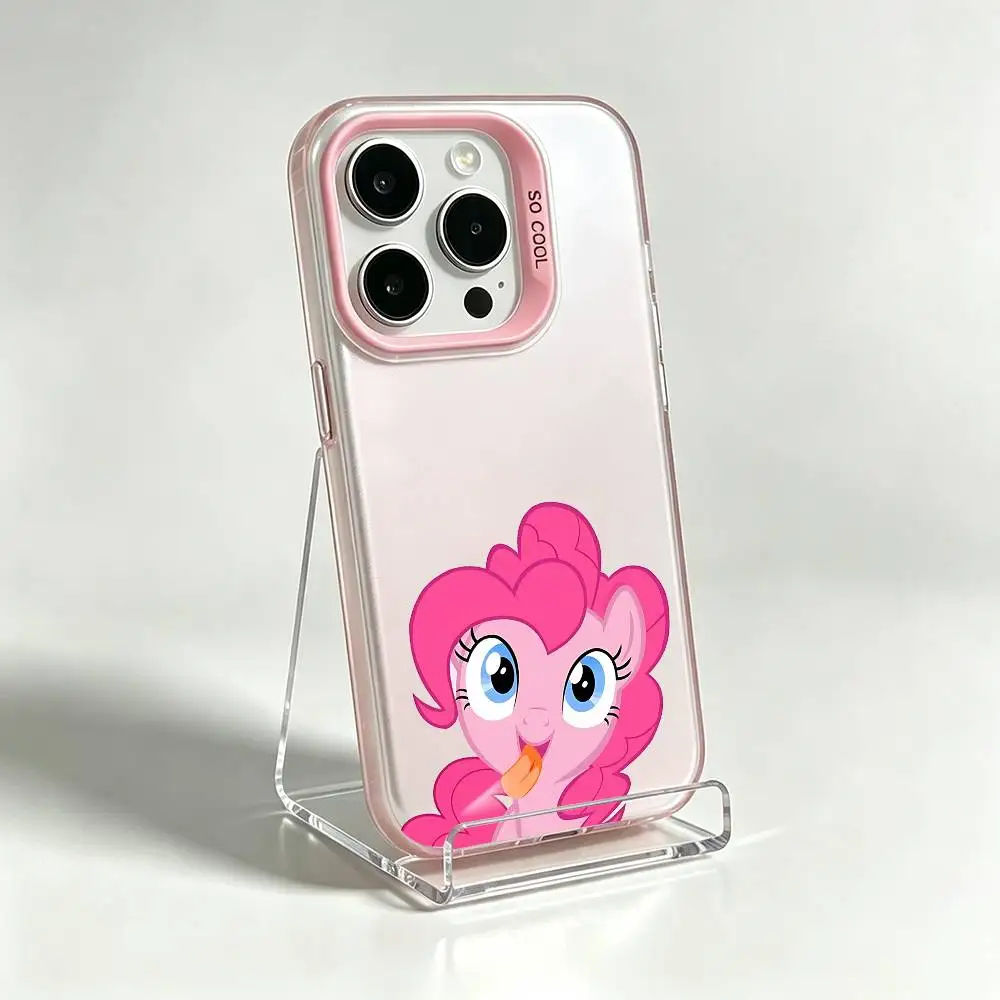 Funda de Teléfono Kawaii con Diseño de Anime M-My-Little P-Pony para iPhone 17 16 15 11 12 13 14 Pro Max 16 Plus 12 Mini 7 8 XR XS 15Pro MAX
