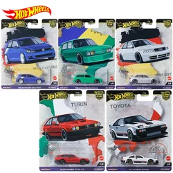 Hot Wheels-Cultura de Carros World Tour Modelos Premium, Audi Volkswagen Golf Audi Alfa Toyota Supra Brinquedos Meninos, 1:64 Automóvel, original