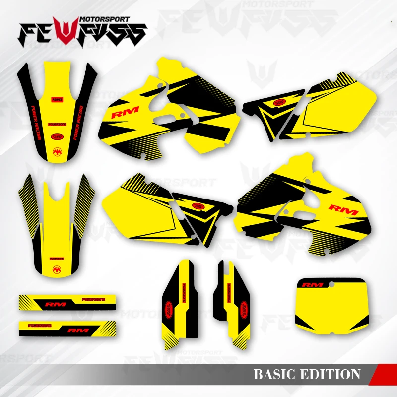 

Fewfuss Graphics Decals Stickers Motorcycle Background Custom For SUZUKI RM 125 250 1999 2000 RM125 001