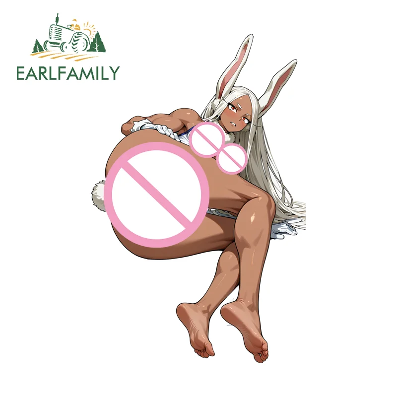 สติ๊กเกอร์ติดรถยนต์ลายขาเซ็กซี่ของมิร์โกจาก EARLFAMILY ลายอนิเมะ NSFW สำหรับตกแต่งกระจกหน้าต่างรถยนต์ JDM