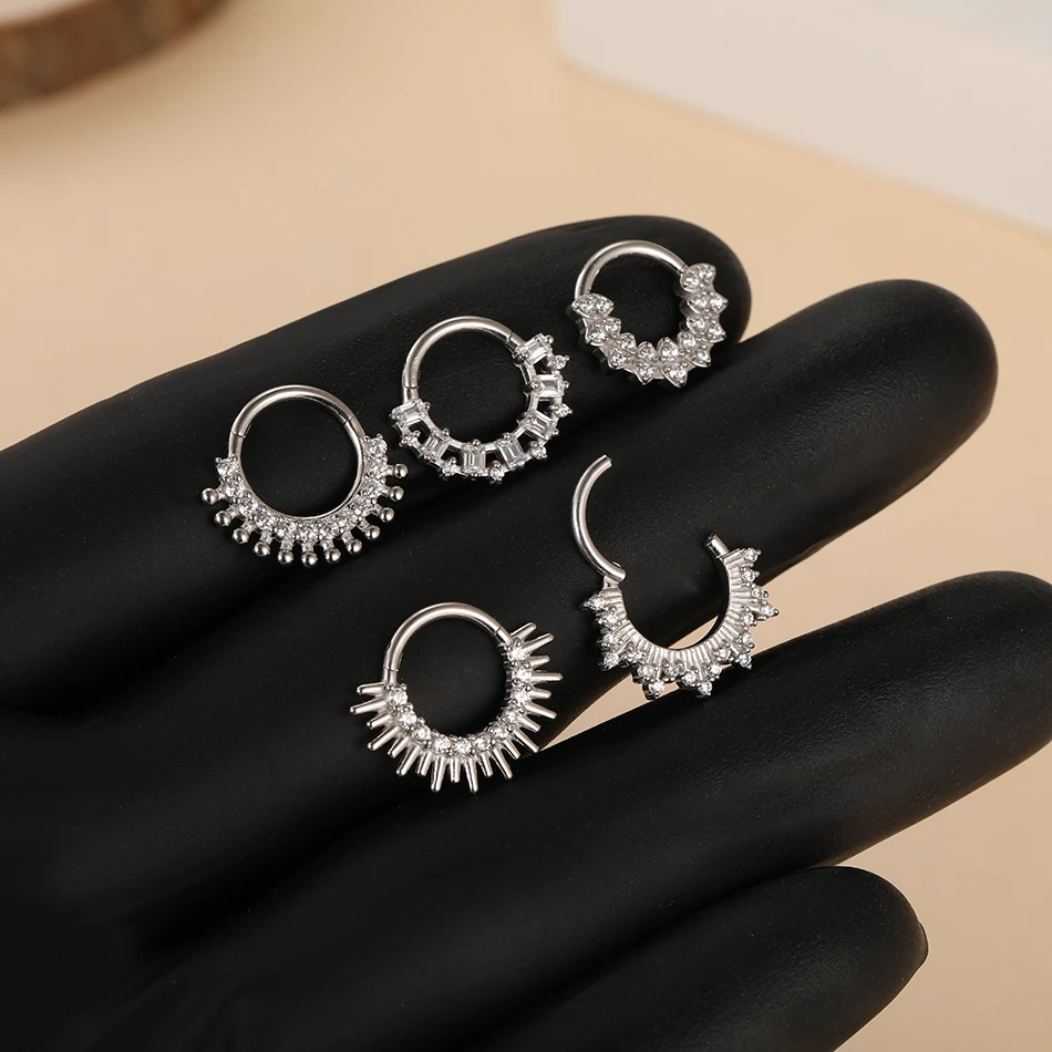 1pc 316L Stainless Steel Hinge - Body Jewelry Ear ulasan dan harga