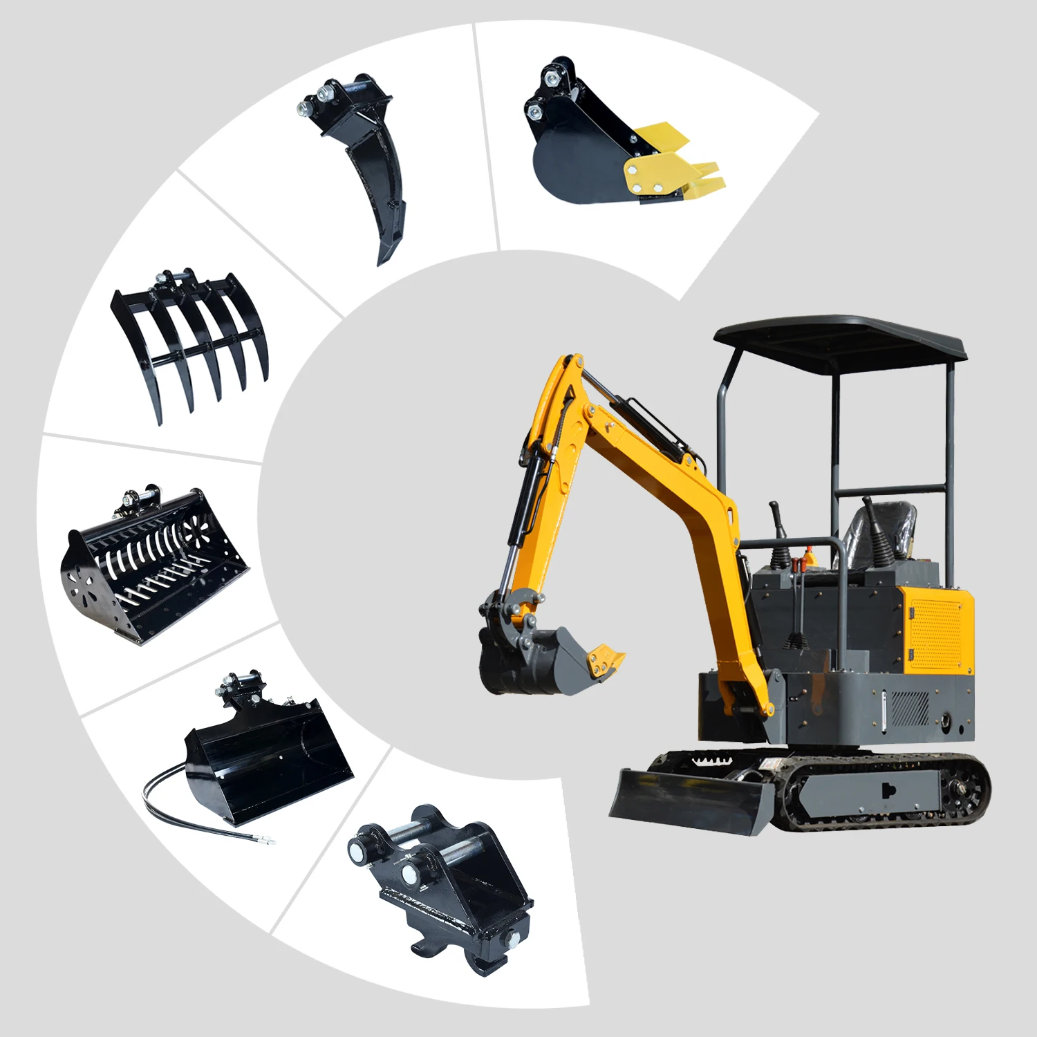 

Customized Chinese Cheap Price of Mini Excavator 1.8 Ton Hydraulic Small Micro Crawler Bagger Digger