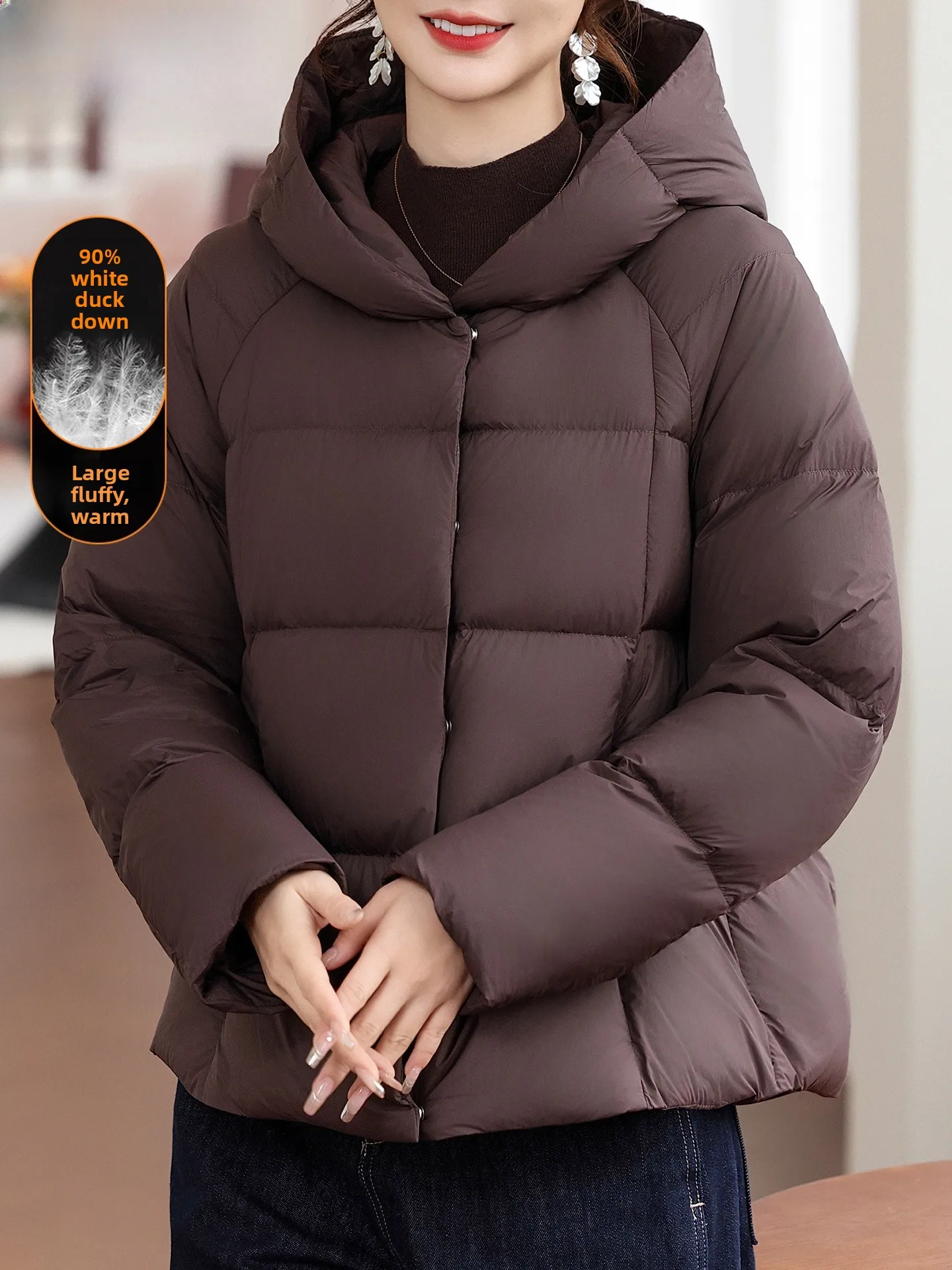 

Sli Thiened Winter down Jaet for Mom Middle-Aged And ly Women Faionable Warm Cotton Coat Korean Sle Regular ...
