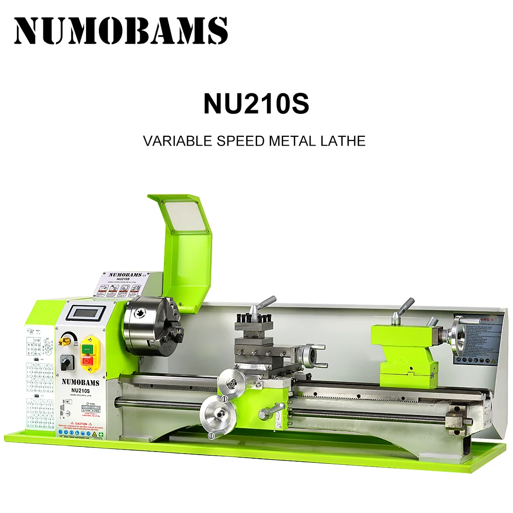 NUMOBAMS NU210X800S 900W Brushless Motor MT5 Spindle 800mm Working Length With 125mm Chuck Mini Metal Lathe Machine