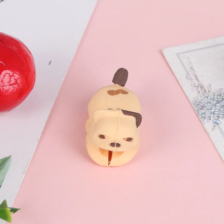 Защитный чехол для кабеля передачи данных, устройство для намотки кабеля с героями мультфильмов, мягкий клей, устройство для наклеивания, зарядный кабель, клей для животных