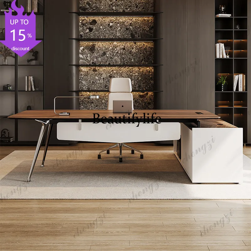 

A182 Modern Furniture Office Desks And Workstations Simple Modern Boss Desk Office Furniture Minimalist Desk Office Table