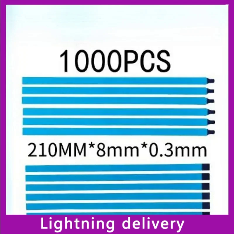 

1000pcs New Version Pull Tabs Stretch Release Adhesive Strips for LCD Screen with Handle without Tabs 210MM*8MM*0.6MM