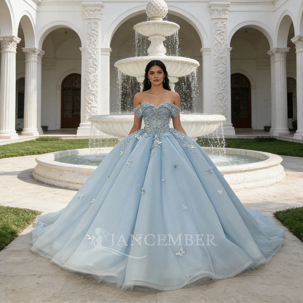 

Luxury Quinceanera Dresse Sweetheart 16 Sweet Birthday Party Appliques Ball Gowns Customized vestidos de 15 años quinceañeras