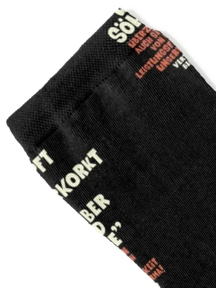 Tapped and originally corked - Loriot - Die Nudel - TV Kult German Socks fashionable gift Antiskid soccer Mens Socks Women's