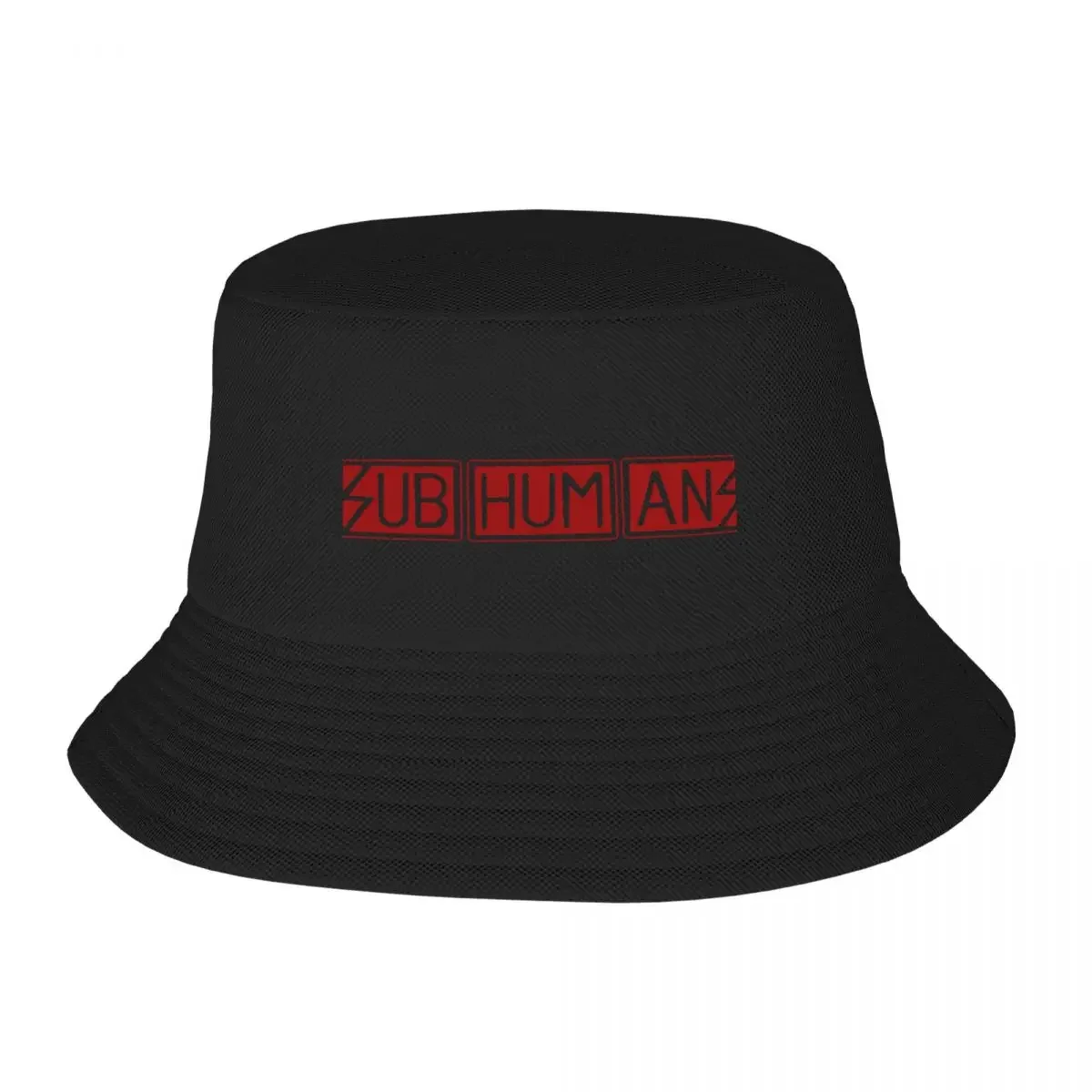 Subhumans Red Font Bucket Hat Sunhat derby hat Fishing cap Horse Hat Women Beach Fashion Men's