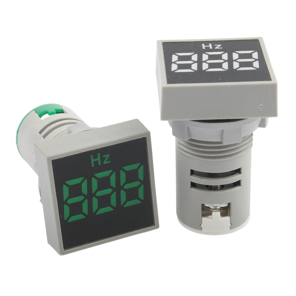 5 color Digital Display Electricity Hertz meter 0-99 Hz Frequency meter indicator light AC meter Red Yellow Green White