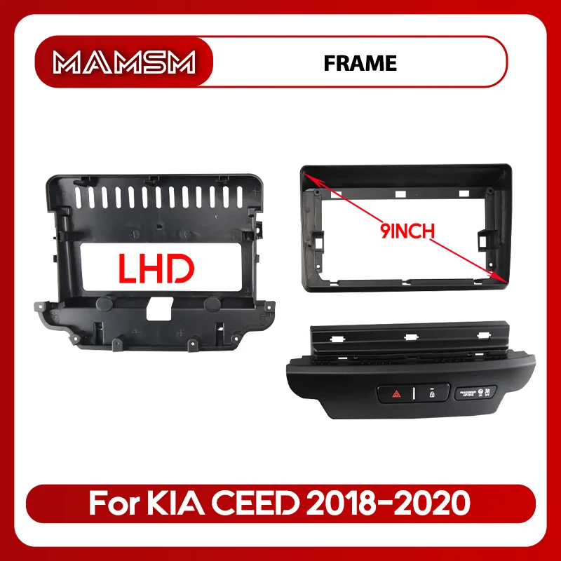 MAMSM For KIA 2018-2020 CEED LHD 9INCH Car Radio Android Stereo Audio Screen Multimedia Video Player Navigation Harness Frame