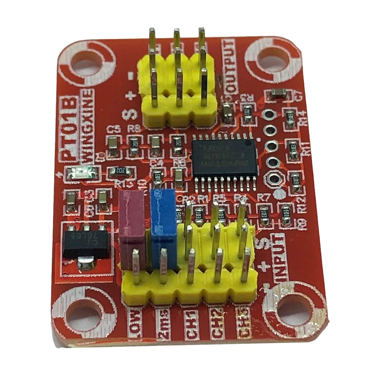 PT01B Aeromodelling Receiver Signal to Voltage Signal Converter 3 Steering Gear Signals to 0-5V Analog Voltage Signal