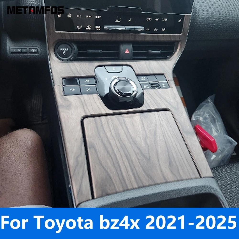 

Для Toyota bz4x 2021-2024 2025, центральная консоль из углеродного волокна, панель переключения передач, накладка, наклейка, рамка, аксессуары, Стайлинг автомобиля