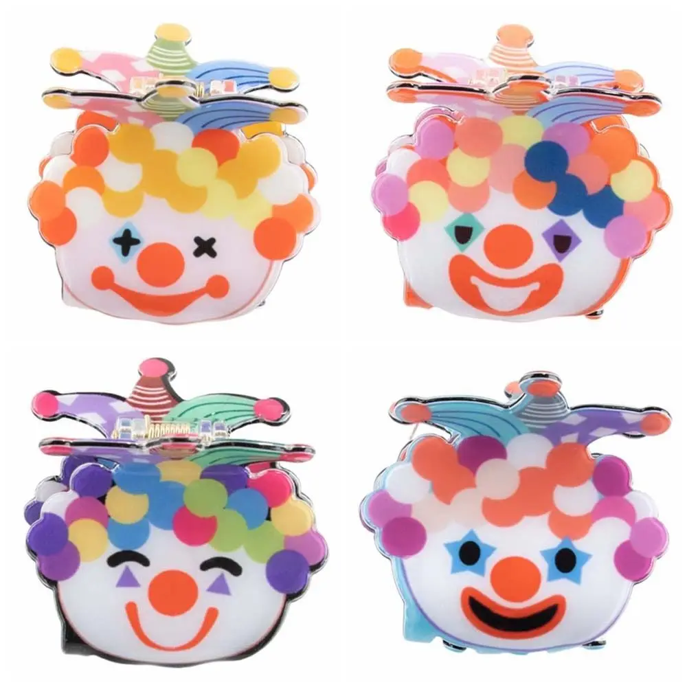 

Fashion Joker Clown Hair Claw Colorful Korean Style Ugly Shark Clip Ponytail Holder Headwear Cartoon Hair Clips Party