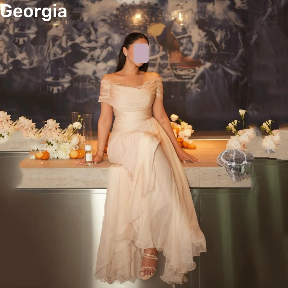 

فساتين 미פרי Трапеция с рюшами Настроить платья с открытыми плечами для особых мероприятий длиной до пола на молнии с короткими рукавами Свадебное платье