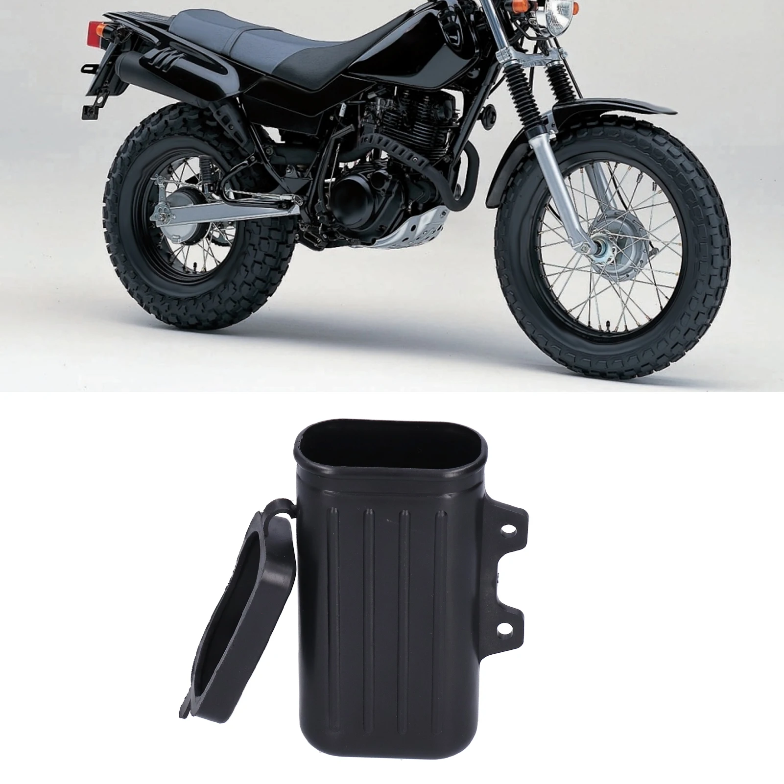Motorcycle Tool Box Repair Holder Bottle Container ABS Plastic Fit for Yamaha TW200 Trailway 1987‑2015