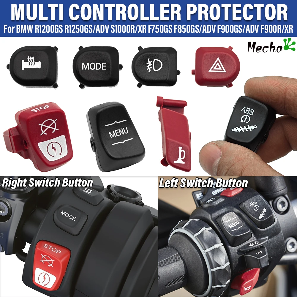 Per BMW R1200GS R1250GS F750GS F850GS ADV F900GS/ADV S1000R S1000XR F900R/XR Serie Moto Nero Sinistra Destra pulsante interruttore
