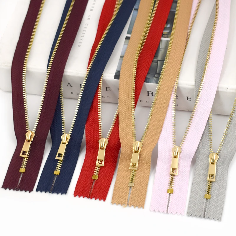 Meetee 2/5Pcs 3# Close-End Metal Zipper 15/20/25/30cm Sewing Closures Zip for Bags Ziper Clothing Pocket Zippers Replacement