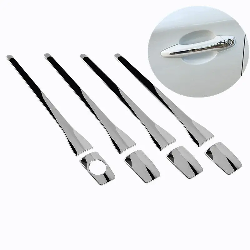 

FUNDUOO For Citroen C-QUATRE C4L Peugeot 3008 408 308 208 301 New Stainless steel Car Door Handle Covers trim Overlay Styling