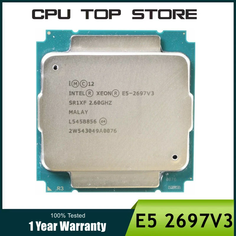 Intel Xeon E5 2697V3 2697 V3 processor 14-core 2.60GHZ 35MB 22nm LGA 2011-3 TDP 145W CPU