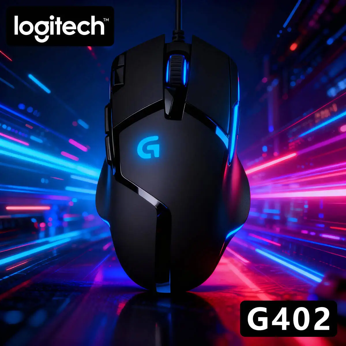 

Проводная мышь Logitech G402, киберспортивная игра, посвященная редактируемым макрокомпьютером, настольным ноутбуком, ест курицы CSGO