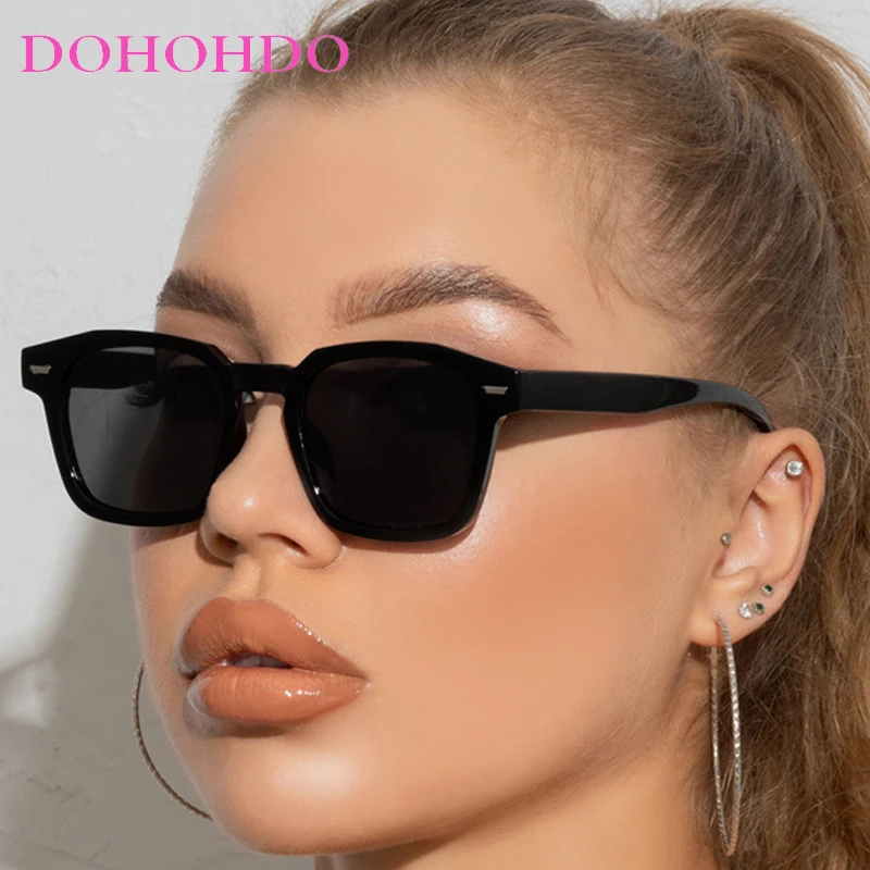 

Classic Luxury Brand Design Square Frame Women's Sunglasses Fashion Trendy Men Sun Glasses Traveling Driving Shades UV400 Lentes