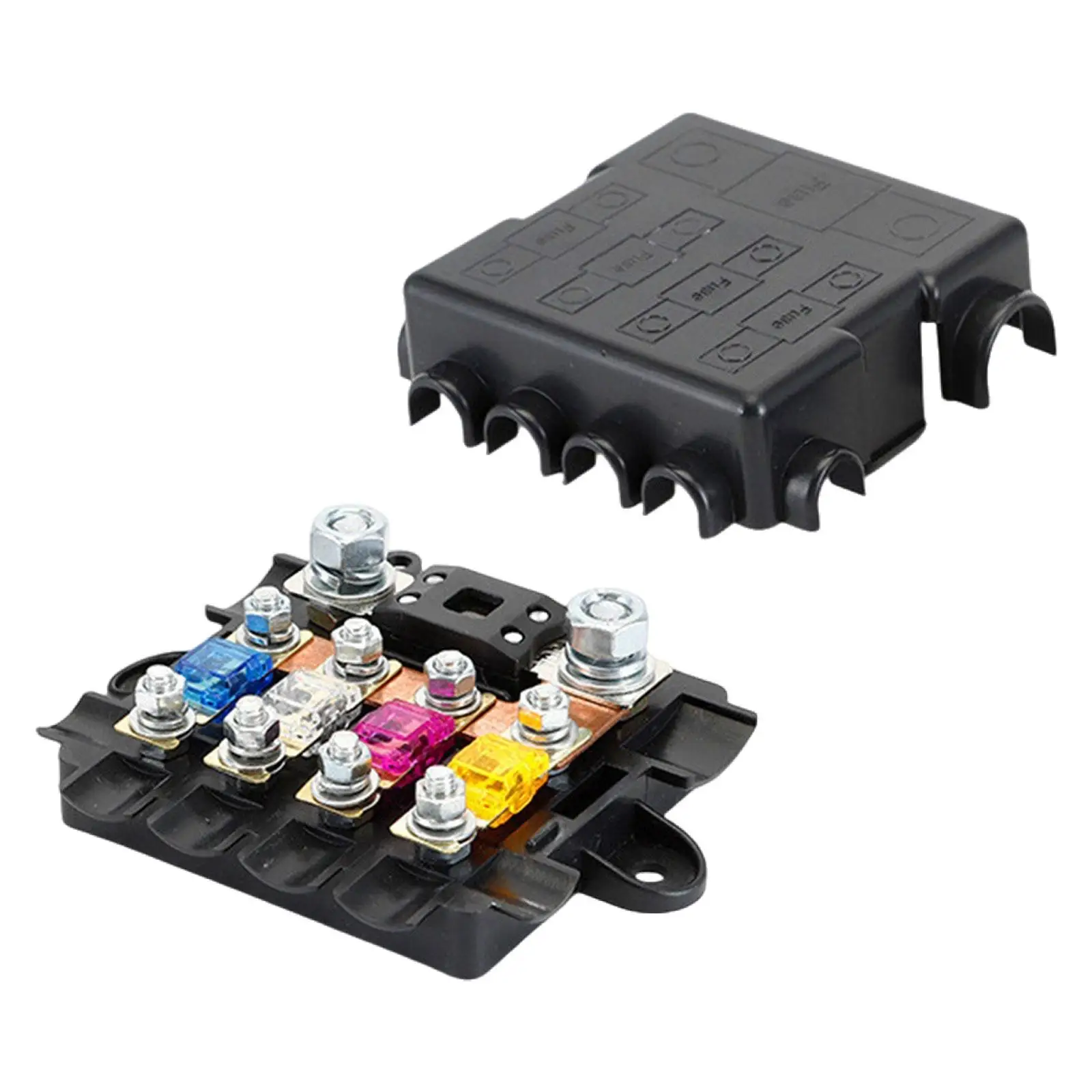 

5-позиционный блок предохранителей, сменный, прочный, для высокомощных приборов, генераторов, грузовиков, яхт