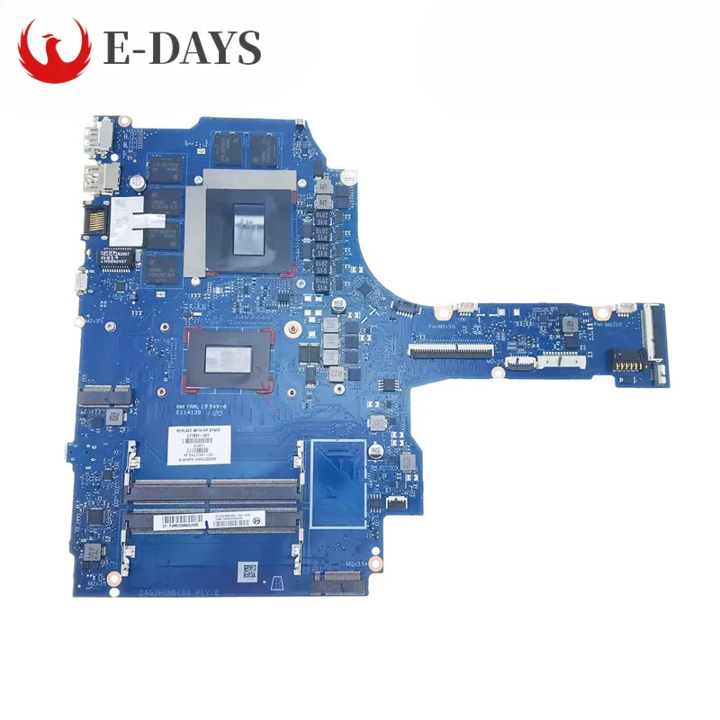 

For HP Pavilion 15-EC Laptop Motherboard DAG3HBMBCD0 Notebook Mainboard CPU R5-3550H R7-3750H GPU GTX1660TI 6G 100% Tested Ok