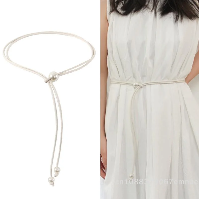 [ZYAS]Thin Waist Rope For Women Fashion Decorative Summer Waist-Cinching With Skirts Slimming Waist Belts Strap