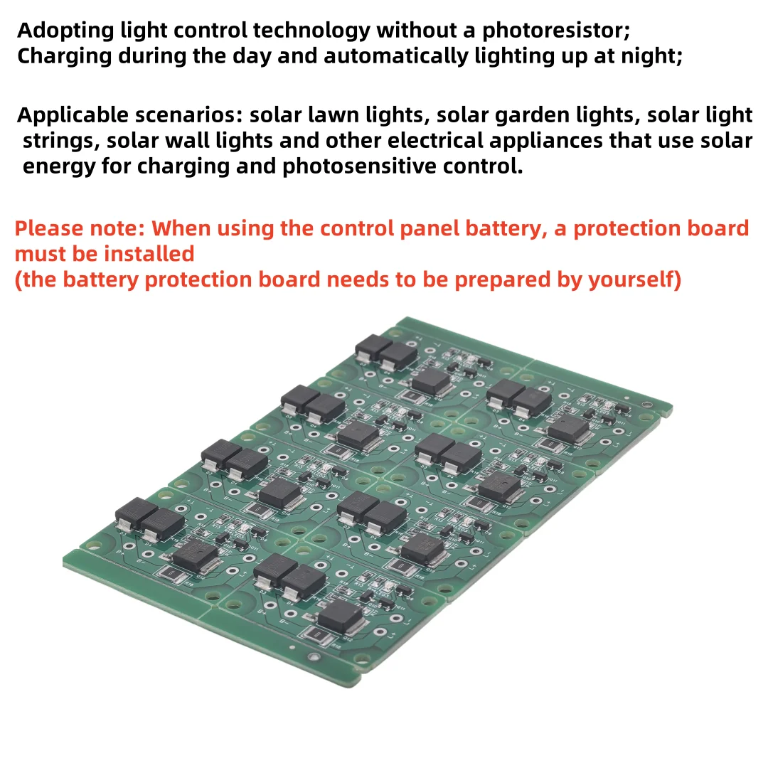 Solarleuchten-Schaltkreis-Steuerplatine, Solar-Rasenlampe 3-24V Lithium-Batterie, Blei-Säure-Batterie-Lampe Automatische Steuerplatine – Detail 5