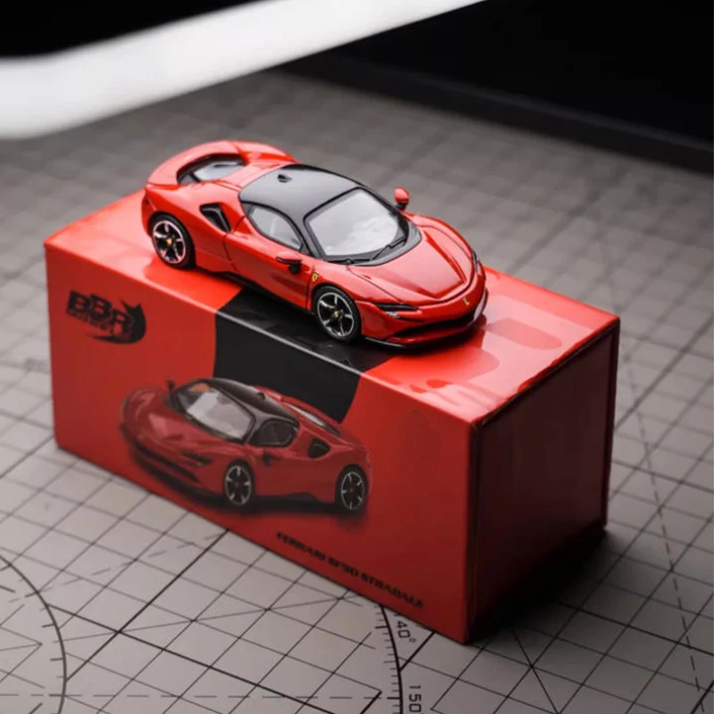 

Литой под давлением масштаб 1:64 SF90 Stradale, имитация сплава, модель автомобиля, статическая, коллекционная игрушка, подарок, сувенирное украшение