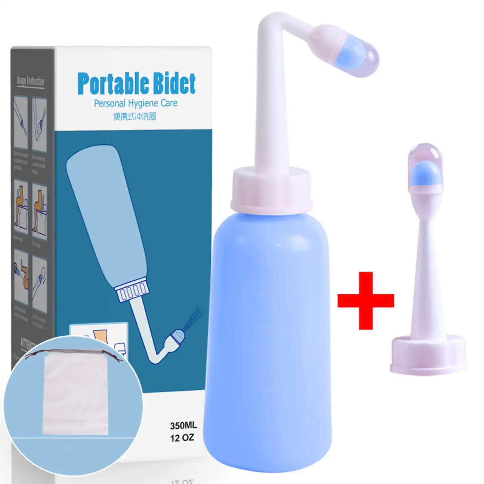 

Portable Bidet Heat-Resistant Handheld Toilet Spray Bottle Travel Bidet Portable for Pregnant Women Kids Trips Exercise Daily
