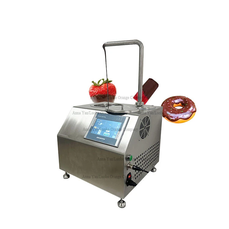 Small 5.5 L Commercial Chocolate Dispenser Tempering hine Melter Chocolate Fountain Stainless Steel Snack Equipment