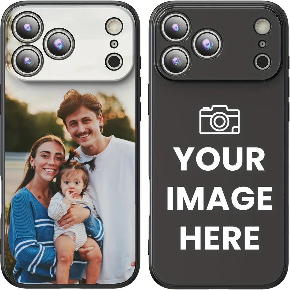 Funda Personalizable con Foto Esmerilada Suave para iPhone 17 16 16E 15 14 13 12 11 Pro Max Air Mini SE 2020 2022 X XS XR 6 7 8 Plus 3