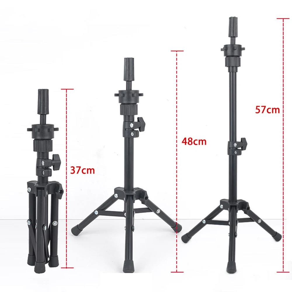 57 cm Perückenständer, verstellbarer Stativständer, 4-Farben-Halter, Schaufensterpuppenkopf, Stativ, Friseur-Trainingskopfhalter, Haartrainingsgerät