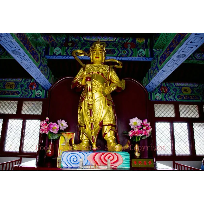 HOT SALE Southeast Asia India Buddhism HOME Temple patron saint protect God Golden body Veda Buddha Brass FENG SHUI statue