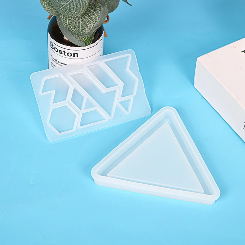 Educational Puzzle Silicone Mold Tangram Game Children Epoxy Resin Mold DIY Jewelry Crafts Making Cast Tool 2 Pcs image 3