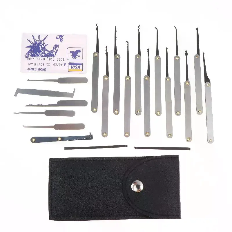 

15/20Pcs Key Extractor Padlocks Kit Unlocking Set Locksmith Training Kits Pin Broken Key Hand Tool Locksmith Tool