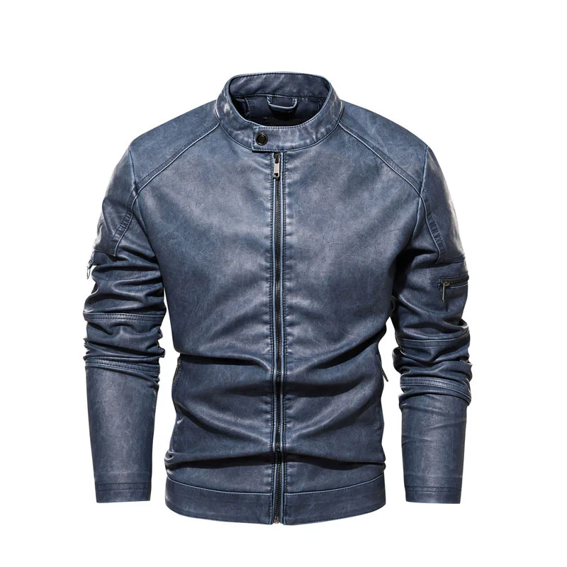 

Autumn Winter Warm Leather Jacket Men Motorcycle 's Faux and Coats Thick Coat s Clothing