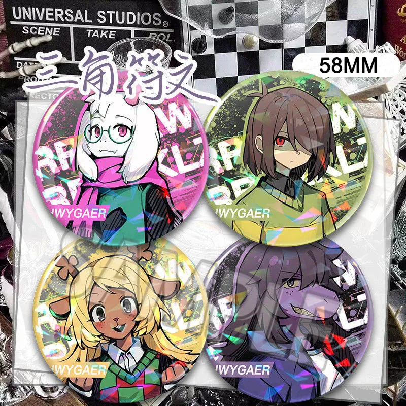 

Игра Deltarune Susie Ralsei Kris Noelle ‌ Брошь для косплея, унисекс, кавайная жесть, лазерный значок, булавки для лацканов, аксессуары, орнамент, реквизит